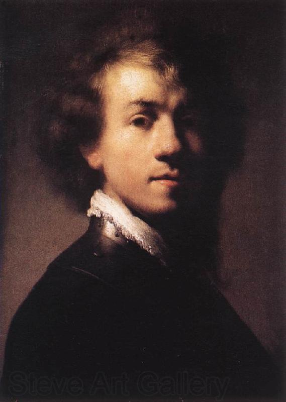 REMBRANDT Harmenszoon van Rijn Self-Portrait with Lace Collar Germany oil painting art